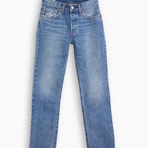 Levis Premium 501 Original Fit Jeans 29 x 30 Medium Indigo - Picture 2 of 6